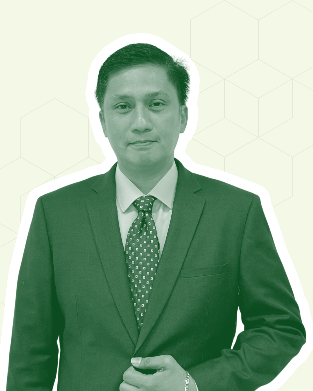 Man in suit with tie