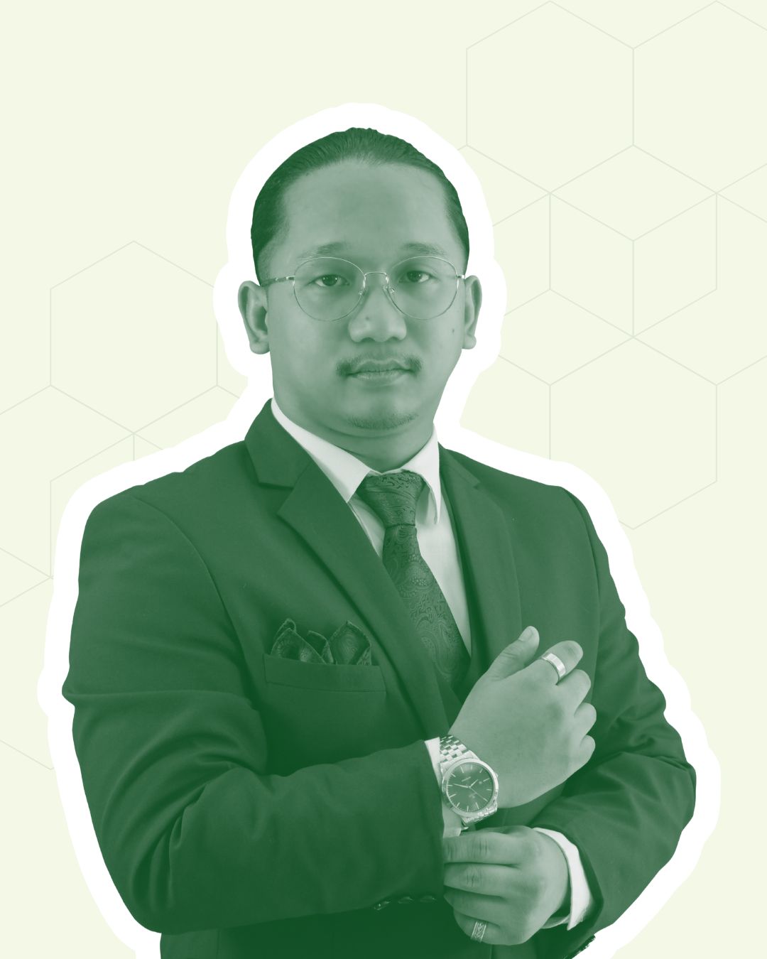 Man in suit with watch